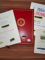 Original DDR (N)Ostalgie Abzeichen Urkunde Auszeichnung Aktivist Brandenburg - Spremberg Vorschau