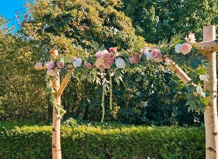 Hochzeit Traubogen Birkentraubogen Hochzeitsbogen freie Trauung in Hammelburg