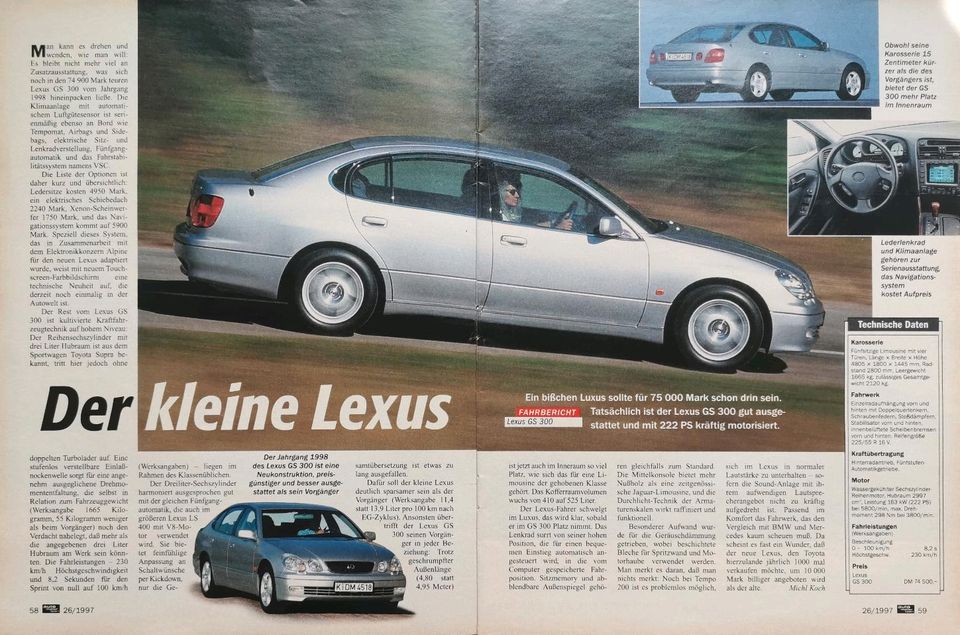 Lexus Reklame Werbung Berichte SC 430 RX 300 IS 200 GS 300 in Hanau