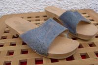 Dr. Scholl Holzpantoletten Clogs Holzclogs 42 Jeans / Leder Rheinland-Pfalz - Dernbach Vorschau