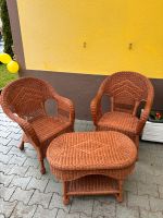 Korbmöbel - Zwei Sessel ein Tisch Nordrhein-Westfalen - Eschweiler Vorschau