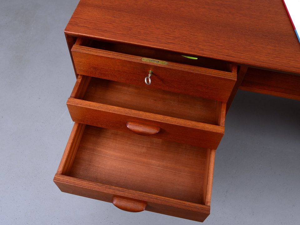 Schreibtisch 60er J. Heinrich Althoff Vintage Teak Danish Design in Dresden