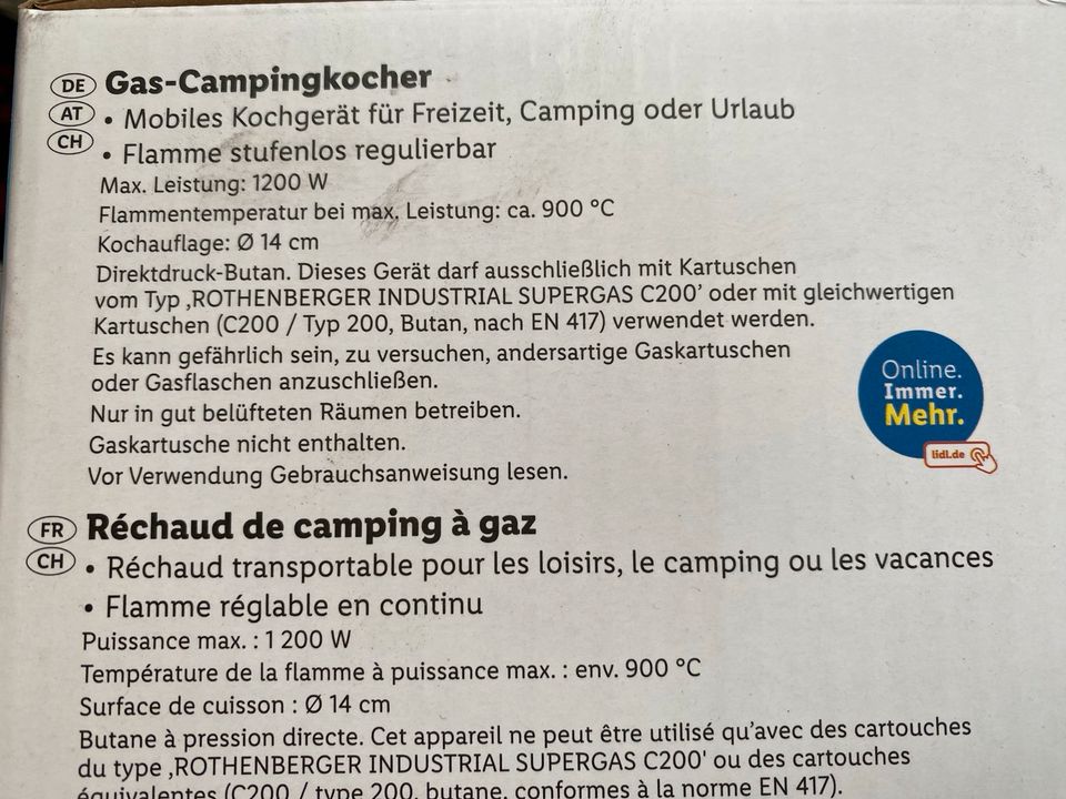 Gas Campingkocher NEU in Schleusingen