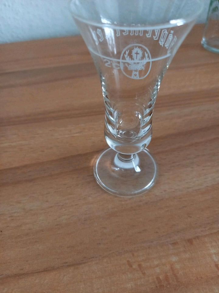 Altes JÄGERMEISTER Glas Schnapsglas in Oetzen