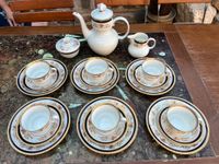 REICHENBACH DDR Kaffeeservice Fine China Echt Kobalt Blumendekor Thüringen - Erfurt Vorschau