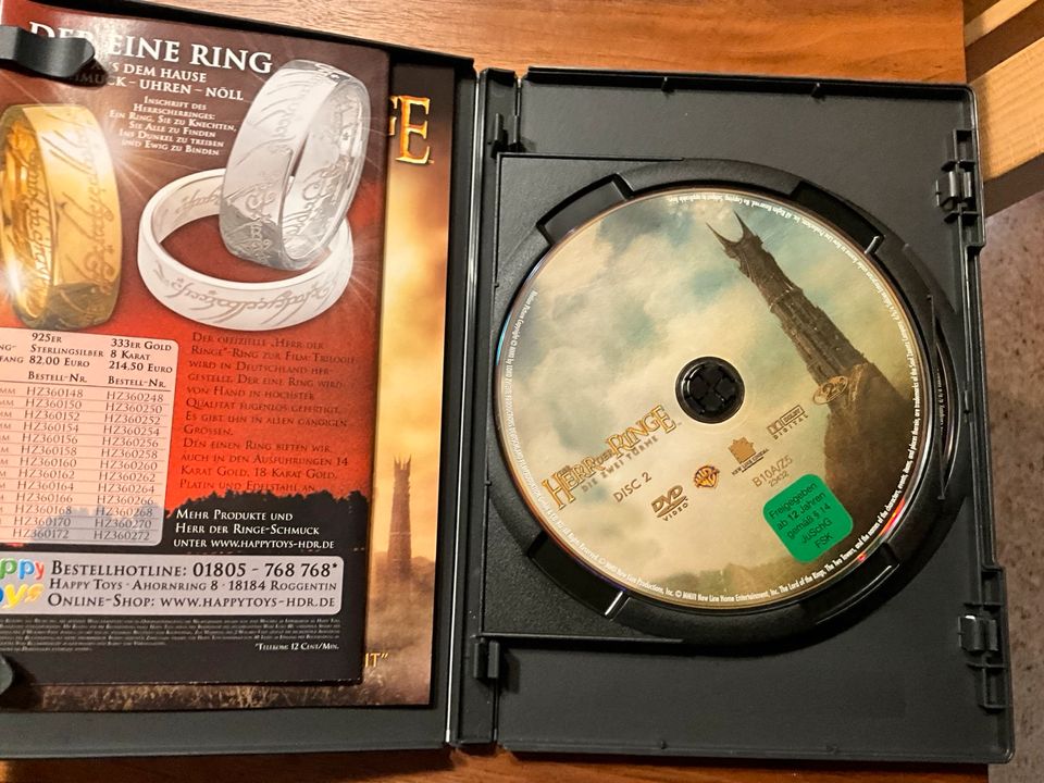 DVD Herr der Ringe Die 2 Türme + Die Gefährten in Großrosseln