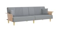 vidaXL Schlafsofa 224 x 100 x 47 cm grau Bayern - Ruhstorf an der Rott Vorschau