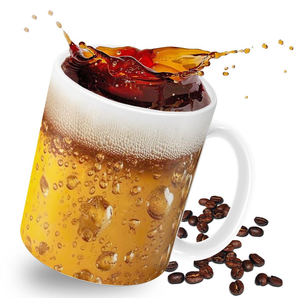 Tasse Geschenk zum Vatertag Bier Motiv Bierglas Kaffeetasse in Bochum