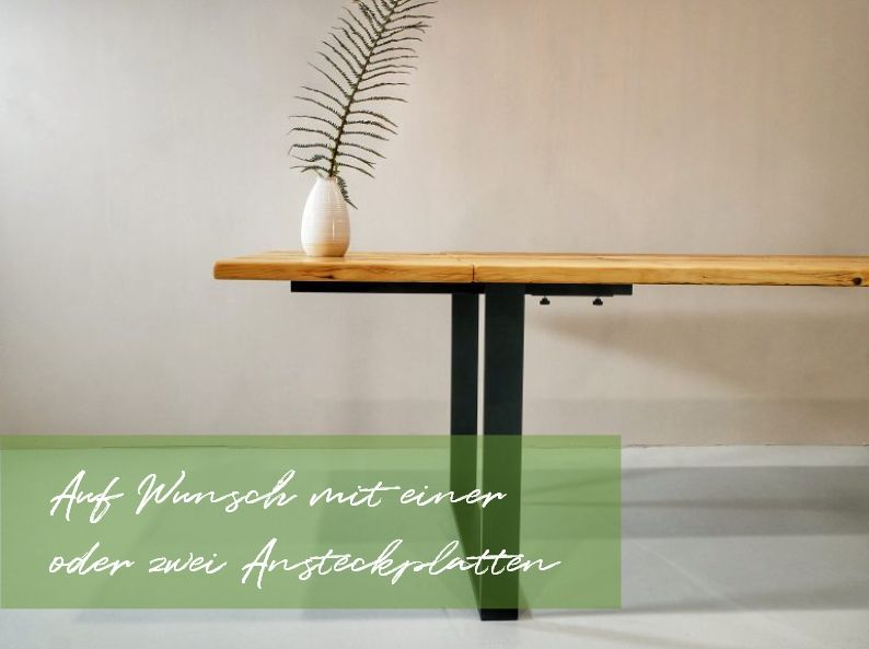 ALPENWERFT Esstisch Tisch Massivholz Altholz Bohlen Kufe weiß in Köln