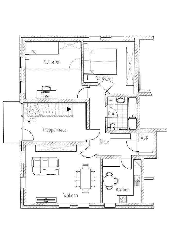 kernsanierte 3 Zi Wohnung EG in Wietzendorf