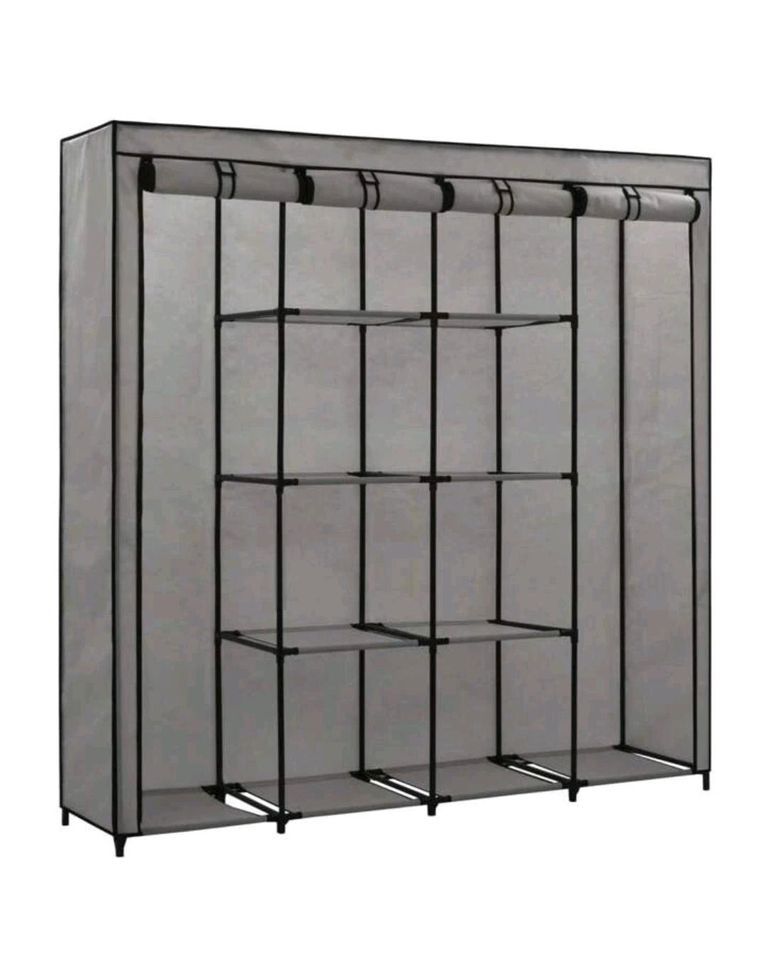 4tlg Kleiderschrank Mit 4 Fächern 175 X 45 X 170 Cm in Hofkirchen