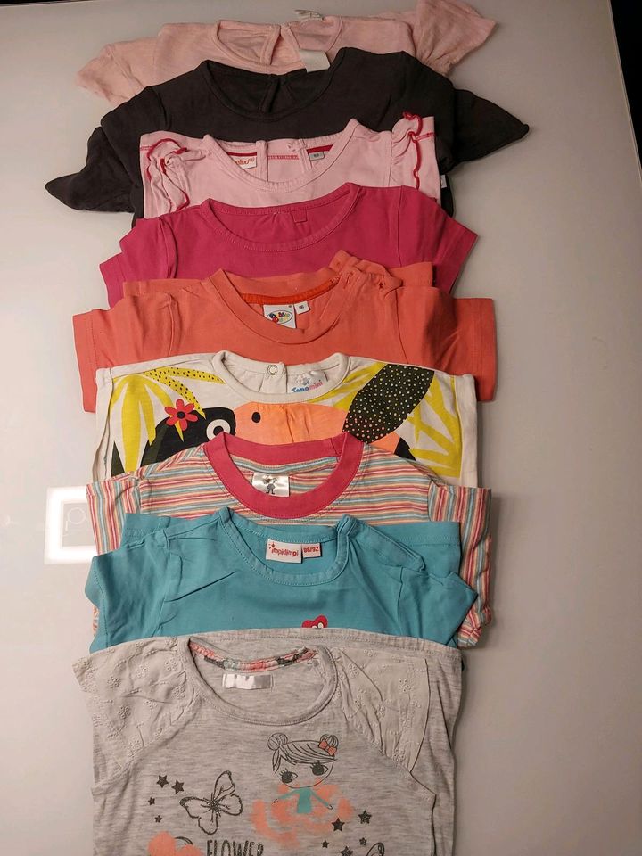 Mädchen 9St.T-Shirts Paket Gr.86 H&M,Impidimpi in Dingolfing