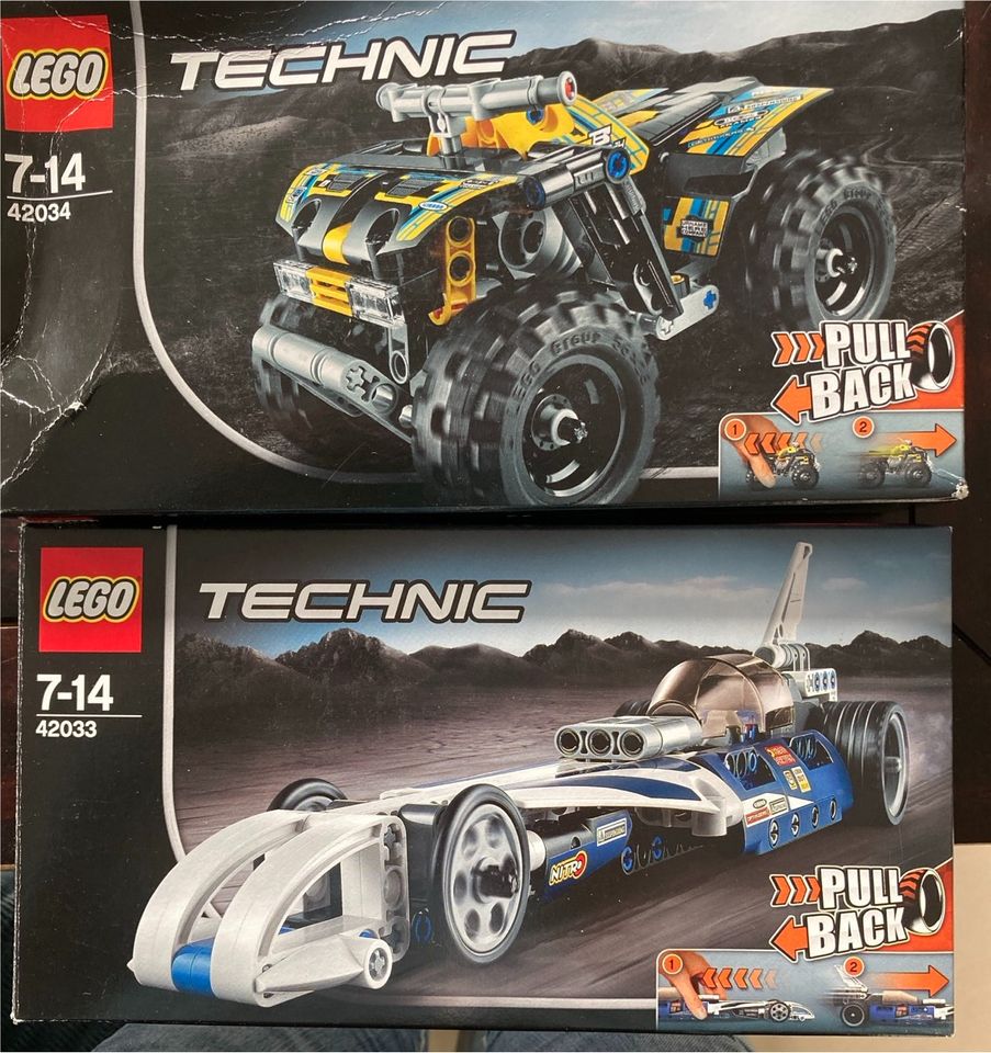 Lego Technic 42033 und 42034 Set Quad Auto in Karlsruhe