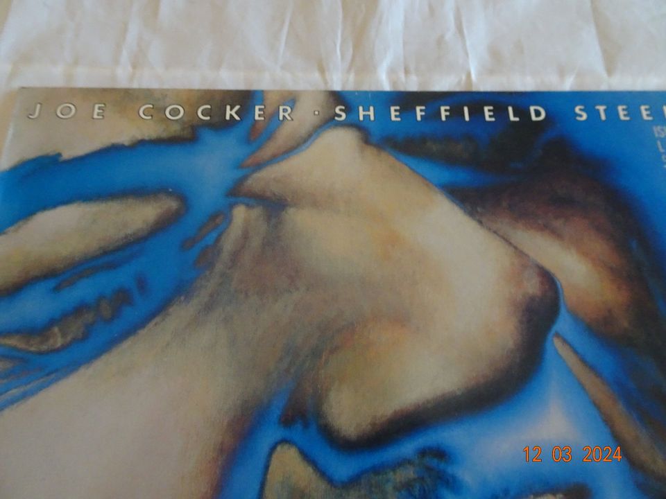 Joe Cocker Vinyl-LP" SHEFFIELD STEEL" Zustand VG/EX, gebraucht in Georgsmarienhütte