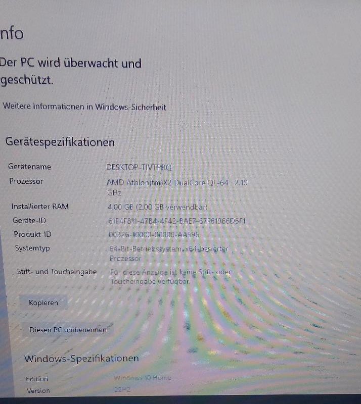 Notebook 15 zoll Compaq 615 ,Windows 10 in Monheim am Rhein