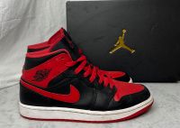 Nike Air Jordan 1 Mid, black/ Fire-red-white, Größe 40,5 Hessen - Weiterstadt Vorschau