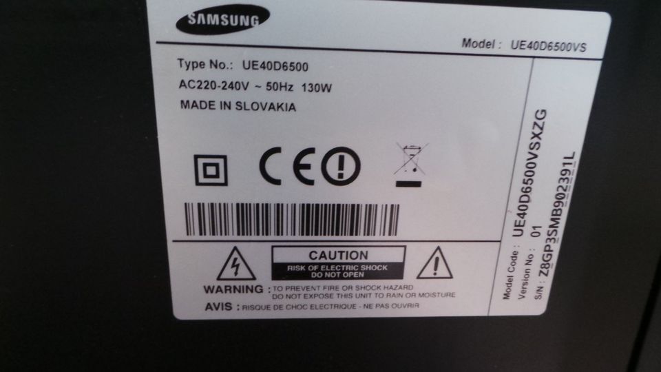 Verkaufe einen Samsung UE40D6500 3D Smart TV mit Brillen in Bielefeld