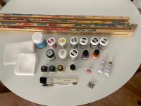 Seidenmalerei Anfänger-Set mit Rahmen + Farben + Seide Nürnberg (Mittelfr) - Mitte Vorschau