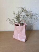 Blumenvase Taschenoptik Deko Vase rosa Hamburg-Nord - Hamburg Eppendorf Vorschau