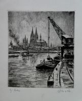 Zwei Radierungen Zeichnung Köln von Friedrich Görtitz Bielefeld - Brackwede Vorschau