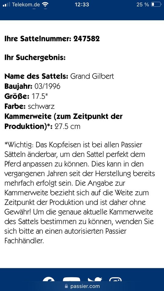 Passier Grand Gilbert, 17,5 Zoll, schwarz in Köln