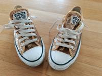 Converse Chucks Größe 37  superselten goldene Pailletten Bayern - Landshut Vorschau