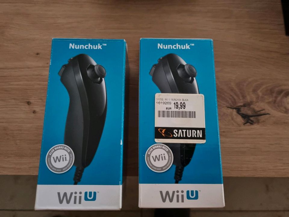 Nintendo Wii Nunchuck Controller 2 Stück Schwarz neuwertig in Duisburg