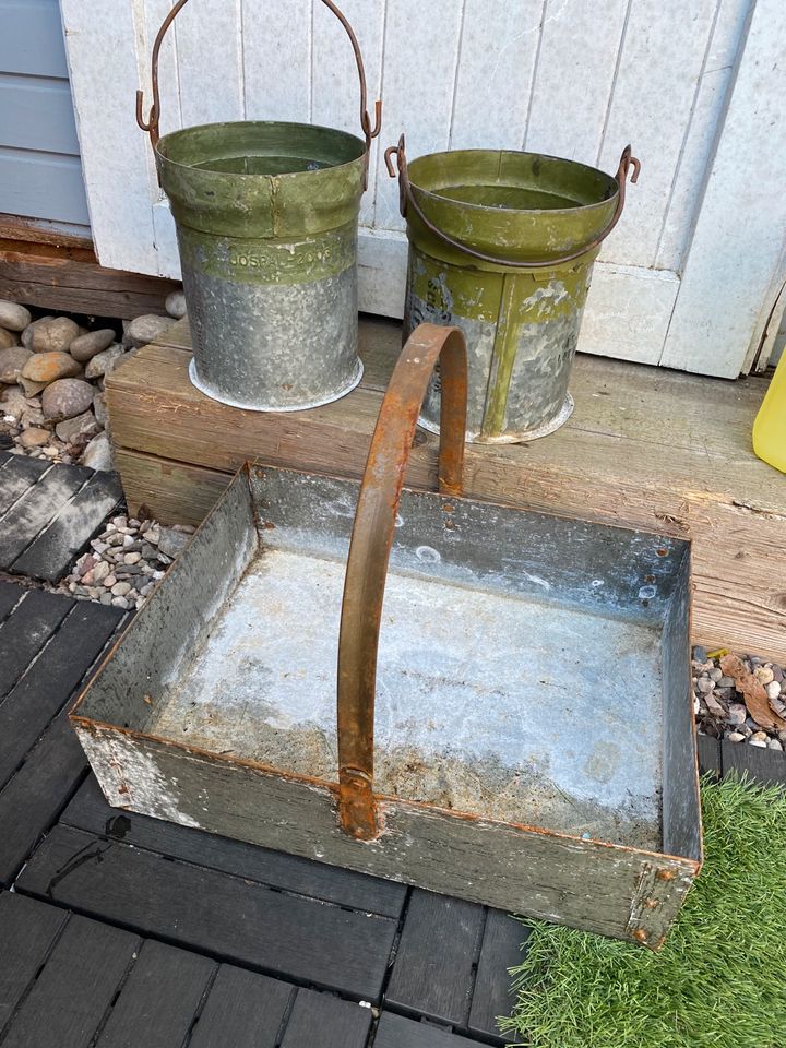 Garten Dekoration Blumen Töpfe  Metal  tablet in Saarbrücken