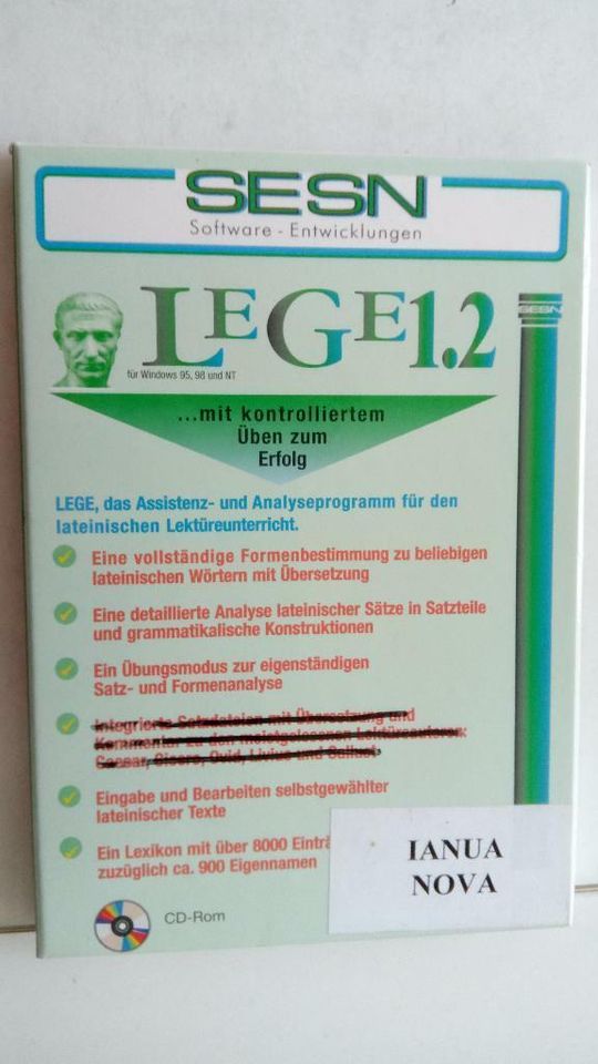 Latein Lernprogramme Latino 2.0 und Lege 1.2 in Soest