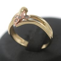 Elegante Zirkonia Ring 585 Gold 14 Kt Bicolor www.juweliero.de Innenstadt - Köln Altstadt Vorschau