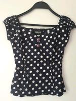 Collectif Dolores Top Punkte blau S rockabilly Friedrichshain-Kreuzberg - Friedrichshain Vorschau