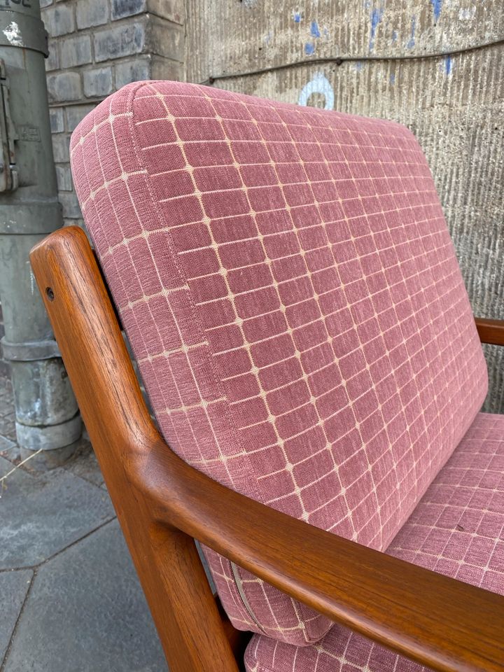 ◤ Ole Wanscher cado Senator Teak Sessel Teakholz Holz Stuhl mid Century Vintage Retro Chair Danish Dänisch Design neu gepolstert in Berlin