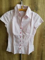Bluse weiß mit roten Streifen 34 H&M Thüringen - Stadtroda Vorschau