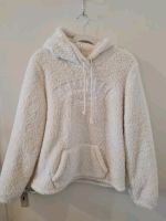 Hollister Sherpa Hoodie Pullover Creme weich Logo Stickerei L Bonn - Kessenich Vorschau