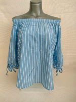 H&M Off Shoulder Bluse Streifen Schleifen Gr 34 Bayern - Helmbrechts Vorschau