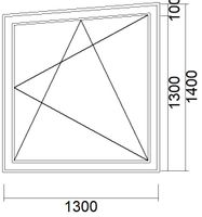 Fenster 130 x 130/140 weiß 2-fach Glas Wohnhaus Wintergarten RB261 Brandenburg - Perleberg Vorschau