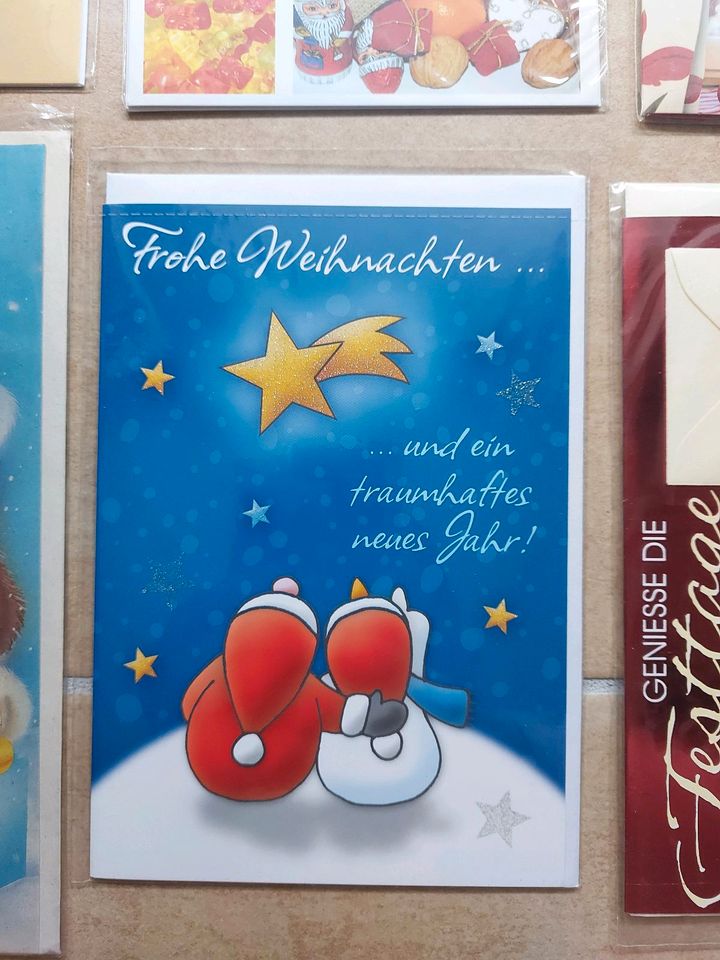 Weihnachtskarten Grußkarten NEU je 0,50 € in Zell am Main