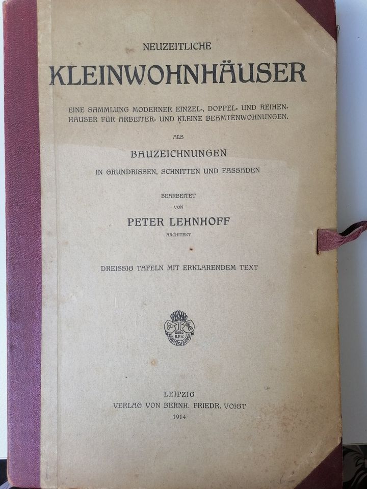 Neuzeitl. Kleinwohnhäuser Sammlg. Bauzeichnungen Verl.v.B.F.Voigt in Spreenhagen