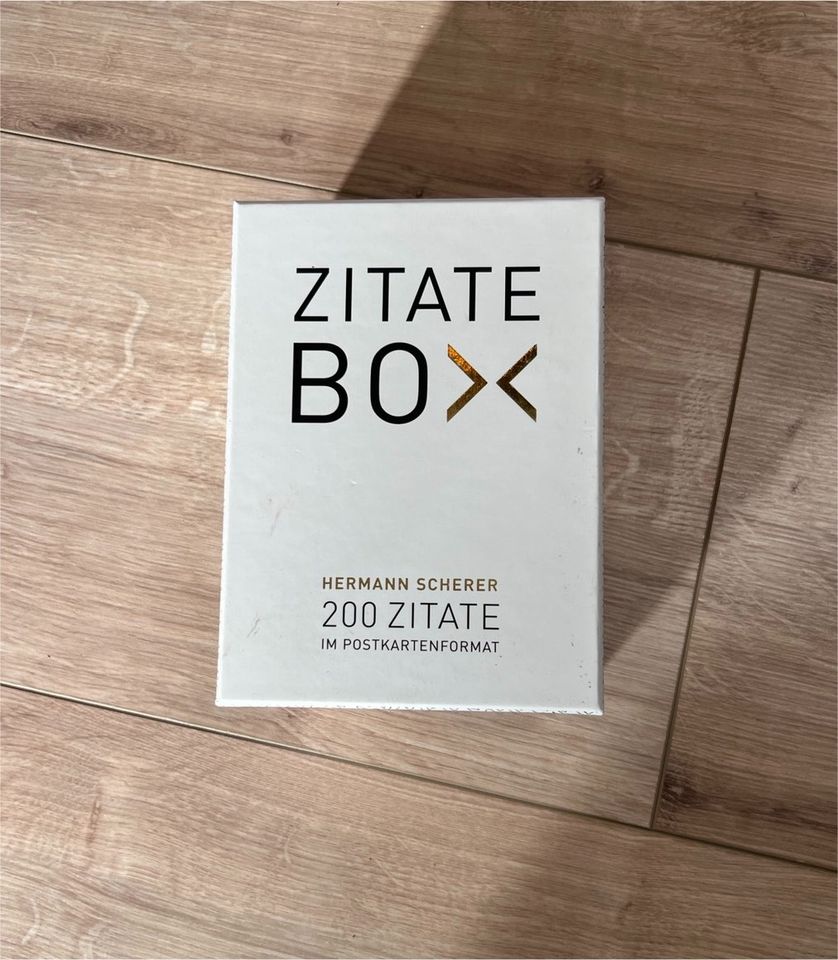 Zitate Box Hermann Scherer Postkarten wie neu in Steinfeld