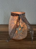 Windlicht Glas für Teelicht / Weihnachtsdeko Baden-Württemberg - Riedlingen Vorschau