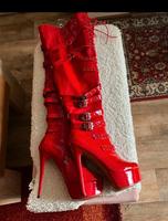 Overknee Stiefel von Blingqueen Rot in 42 Niedersachsen - Vienenburg Vorschau