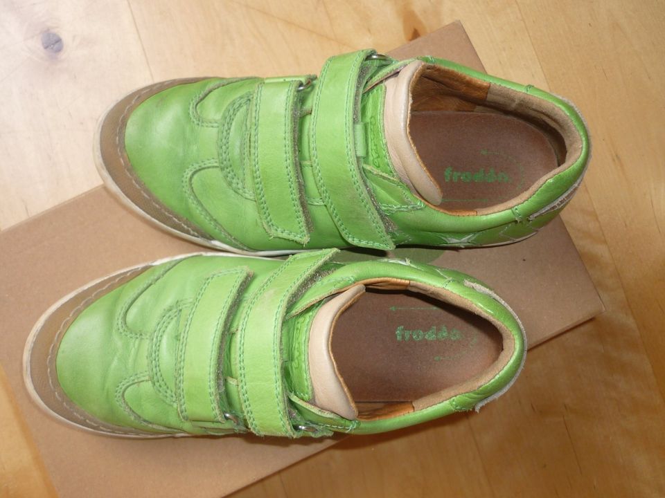 Halbschuh, Klettschuh von FRODDO Miroko LEDER Gr.36 grün in Nürnberg (Mittelfr)