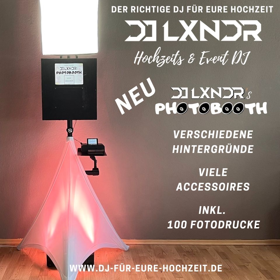 Photobooth (Fotobox) für ihre Hochzeit oder Party Event in Langenfeld