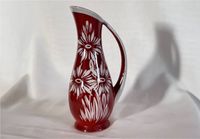Porzellanvase Vase vintage 40er 50er 60er rot DDR Wallendorf? Brandenburg - Treuenbrietzen Vorschau