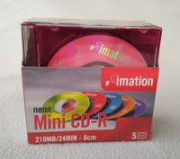 imation Mini CD-R neon, 5 Stück, neu und original versiegelt Harburg - Hamburg Heimfeld Vorschau