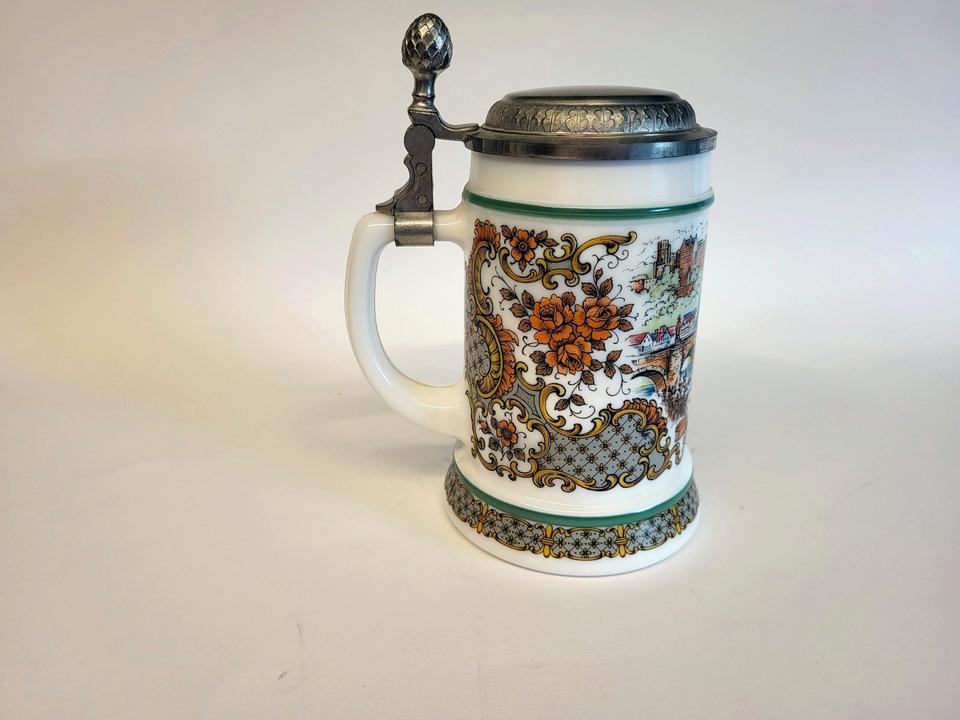 Original BMF Bierseidel mit Zinndeckel, Alt Heidelberg, Bierkrug in Elsenfeld