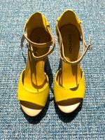 Sandaletten Sommer Plateau gelb 37,5 Bochum - Bochum-Ost Vorschau