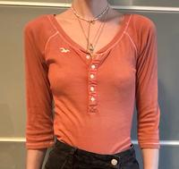 Hollister oranges Shirt/Langarmoberteil 36/s Hessen - Kassel Vorschau
