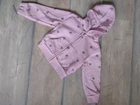 Rosa Sweat-Jacke mit Glitzer-Herzen H&M 92 Hoodie Brandenburg - Michendorf Vorschau