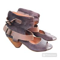 Fly london Tick 39 Sandalen Rarität holzabsatz Leder grau Luxus Nordrhein-Westfalen - Lünen Vorschau